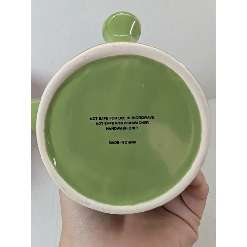 Wake & Bake Coffee Co Mug Pipe Green Ceramic 10oz Coffee Cup NEW Box